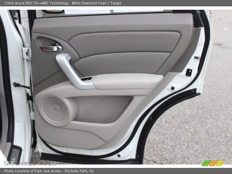 White Diamond Pearl / Taupe 2009 Acura RDX SH-AWD Technology