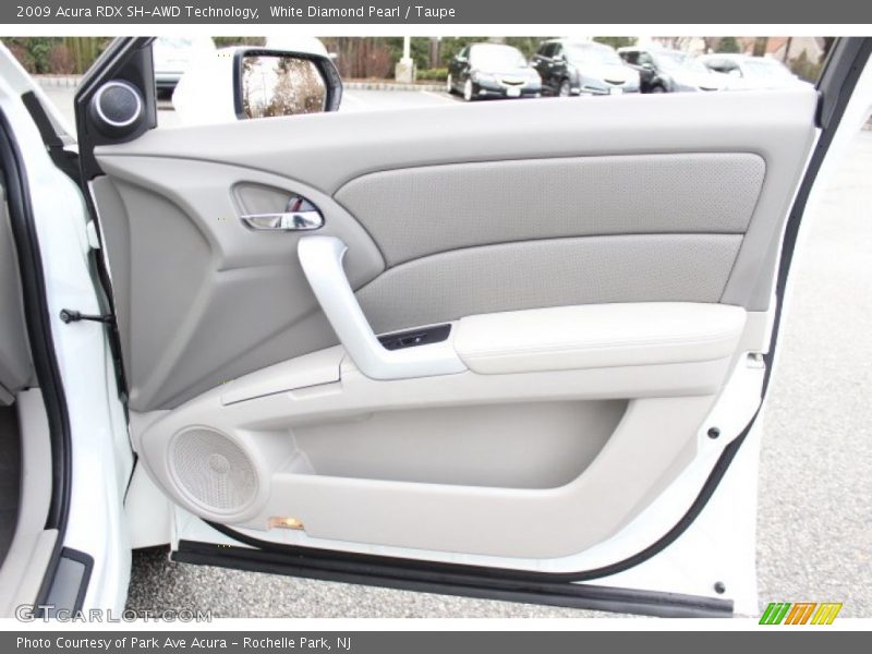 White Diamond Pearl / Taupe 2009 Acura RDX SH-AWD Technology