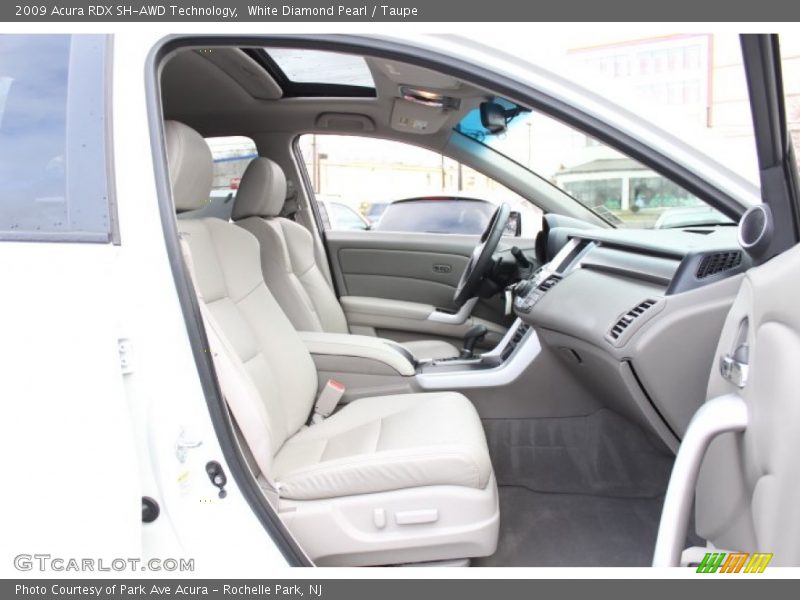 White Diamond Pearl / Taupe 2009 Acura RDX SH-AWD Technology
