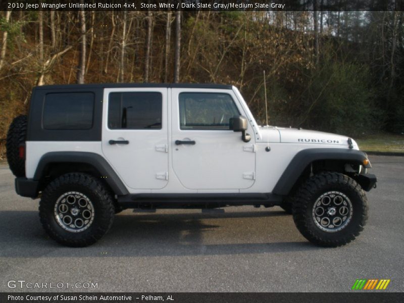 Stone White / Dark Slate Gray/Medium Slate Gray 2010 Jeep Wrangler Unlimited Rubicon 4x4