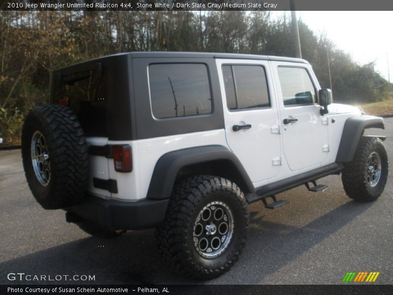 Stone White / Dark Slate Gray/Medium Slate Gray 2010 Jeep Wrangler Unlimited Rubicon 4x4