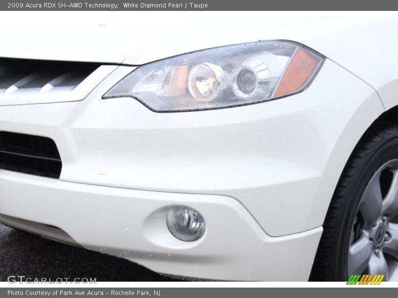 White Diamond Pearl / Taupe 2009 Acura RDX SH-AWD Technology