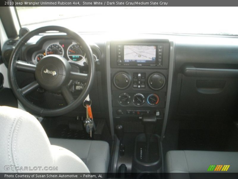 Stone White / Dark Slate Gray/Medium Slate Gray 2010 Jeep Wrangler Unlimited Rubicon 4x4