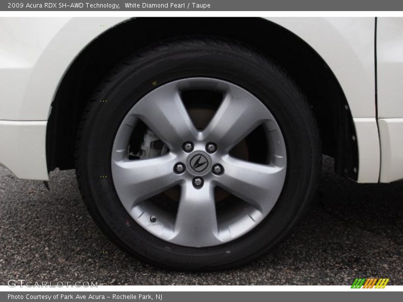 White Diamond Pearl / Taupe 2009 Acura RDX SH-AWD Technology