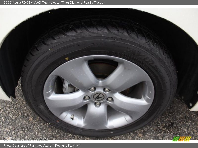 White Diamond Pearl / Taupe 2009 Acura RDX SH-AWD Technology