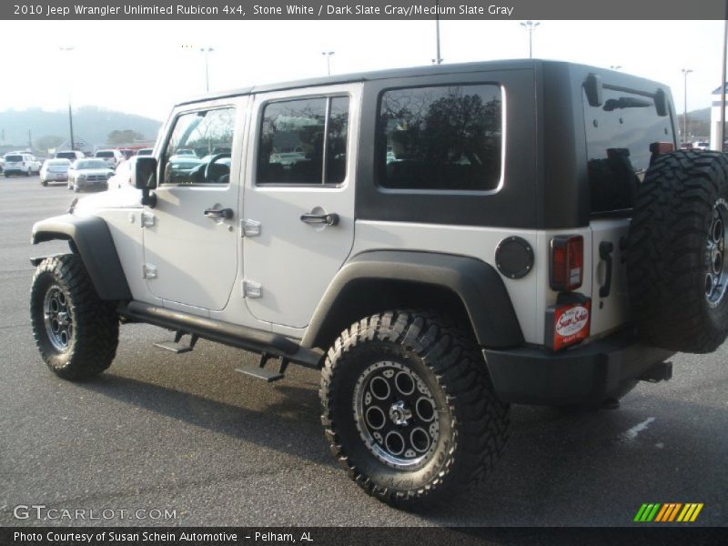 Stone White / Dark Slate Gray/Medium Slate Gray 2010 Jeep Wrangler Unlimited Rubicon 4x4