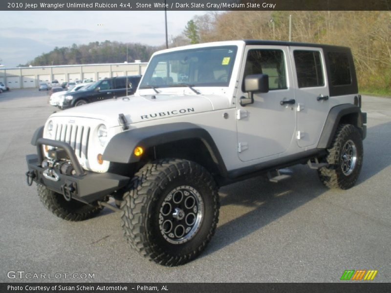Stone White / Dark Slate Gray/Medium Slate Gray 2010 Jeep Wrangler Unlimited Rubicon 4x4