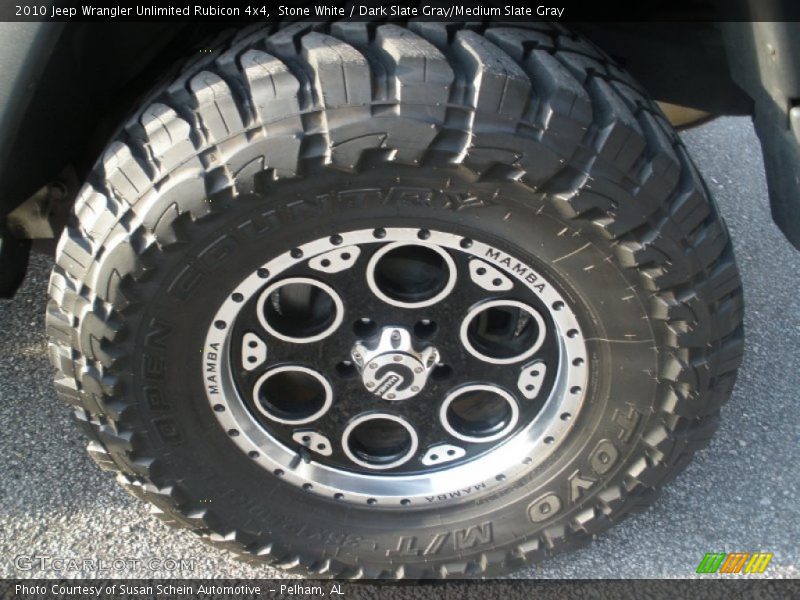 Stone White / Dark Slate Gray/Medium Slate Gray 2010 Jeep Wrangler Unlimited Rubicon 4x4