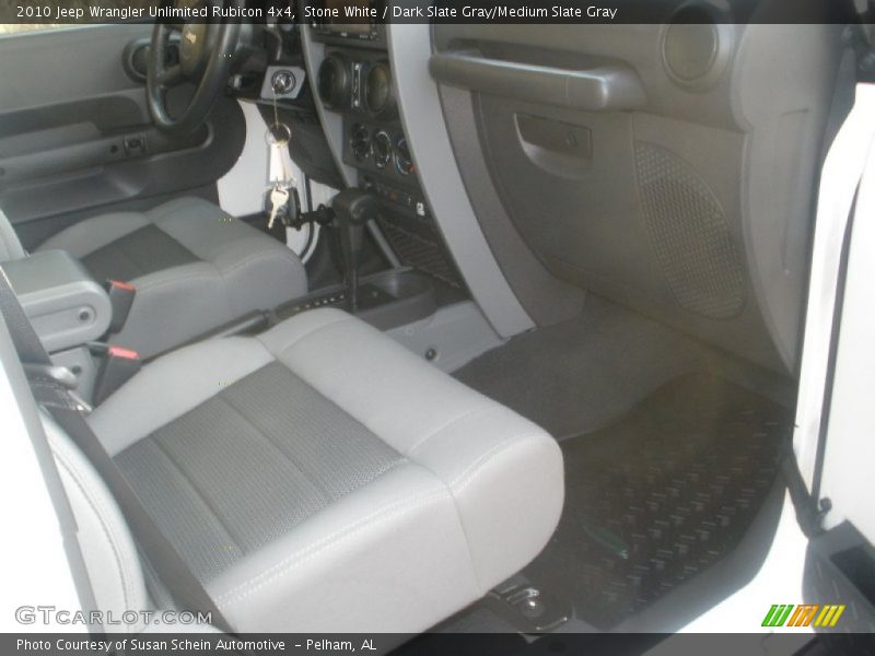 Stone White / Dark Slate Gray/Medium Slate Gray 2010 Jeep Wrangler Unlimited Rubicon 4x4