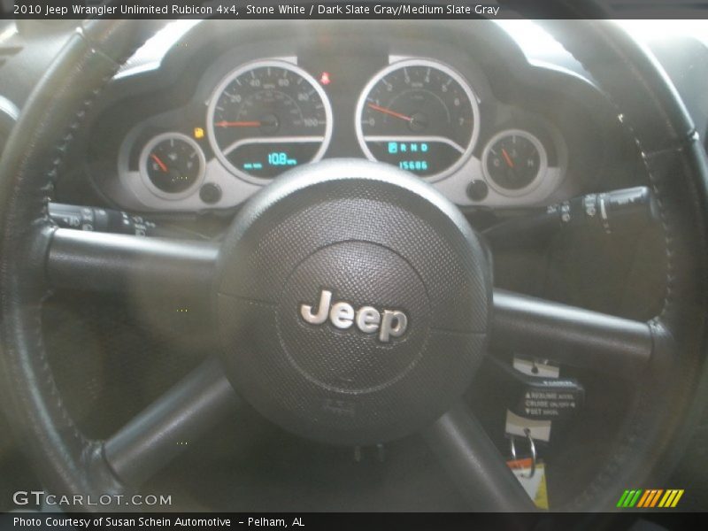 Stone White / Dark Slate Gray/Medium Slate Gray 2010 Jeep Wrangler Unlimited Rubicon 4x4