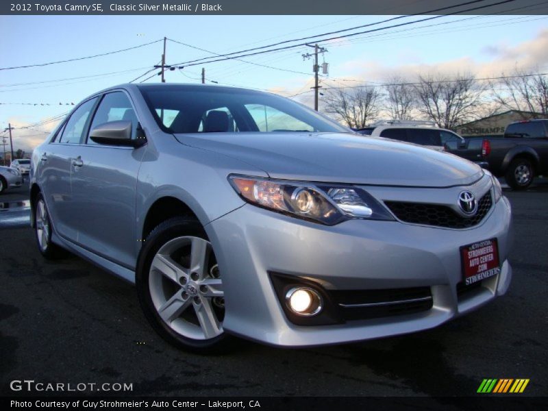 Classic Silver Metallic / Black 2012 Toyota Camry SE