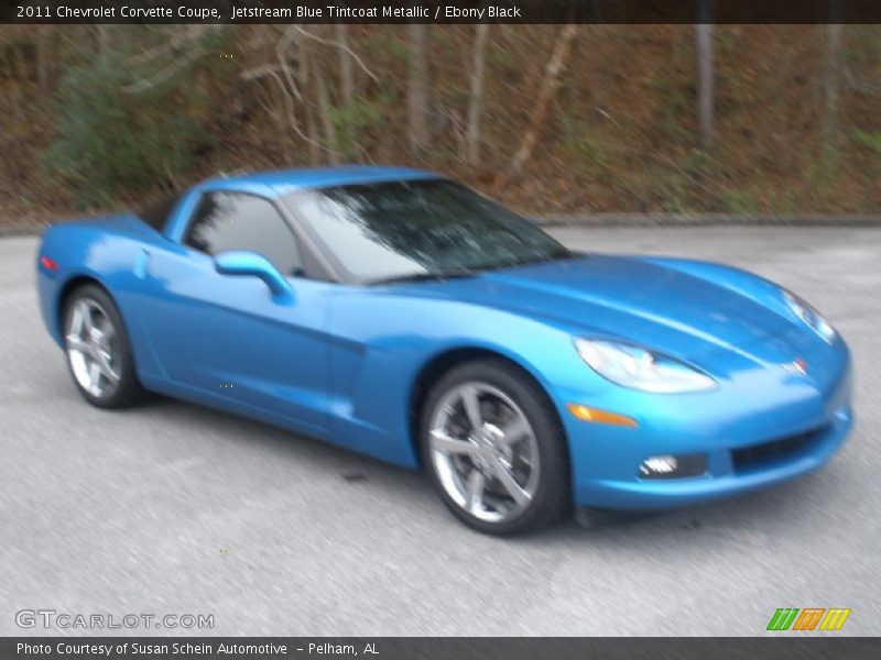 Jetstream Blue Tintcoat Metallic / Ebony Black 2011 Chevrolet Corvette Coupe