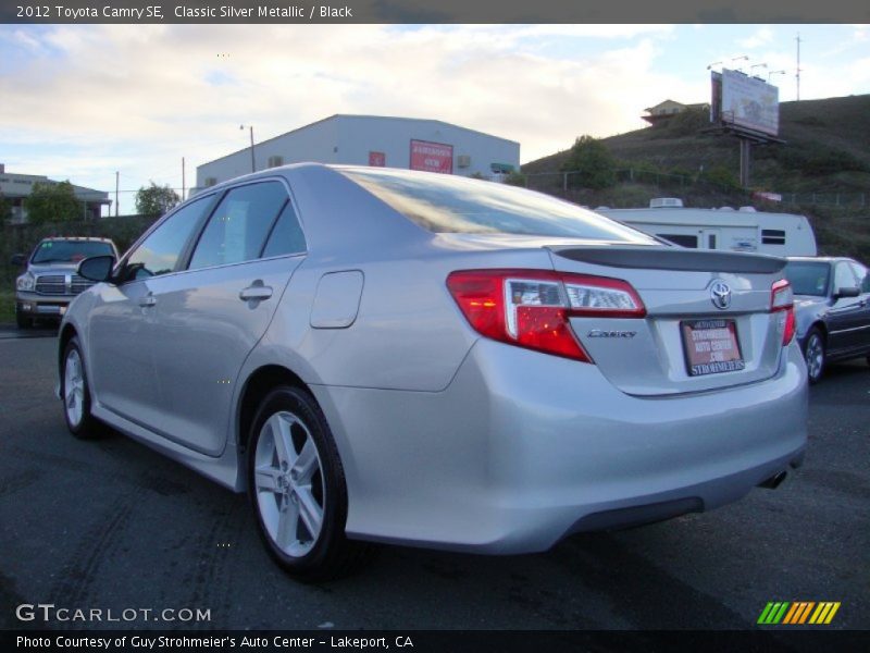 Classic Silver Metallic / Black 2012 Toyota Camry SE