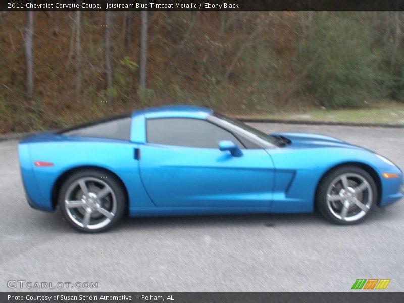Jetstream Blue Tintcoat Metallic / Ebony Black 2011 Chevrolet Corvette Coupe