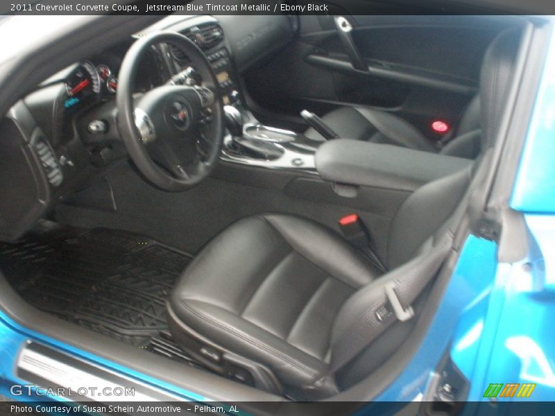 Jetstream Blue Tintcoat Metallic / Ebony Black 2011 Chevrolet Corvette Coupe