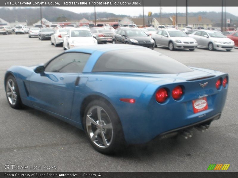 Jetstream Blue Tintcoat Metallic / Ebony Black 2011 Chevrolet Corvette Coupe