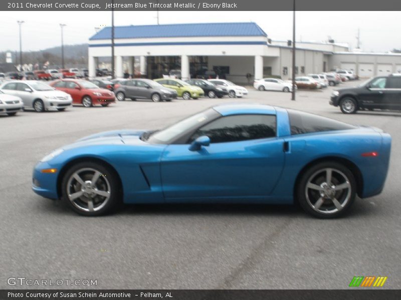 Jetstream Blue Tintcoat Metallic / Ebony Black 2011 Chevrolet Corvette Coupe