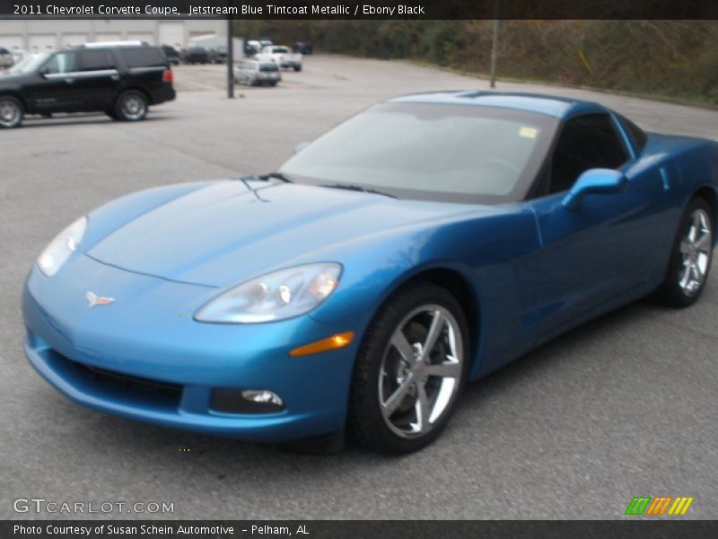 Jetstream Blue Tintcoat Metallic / Ebony Black 2011 Chevrolet Corvette Coupe