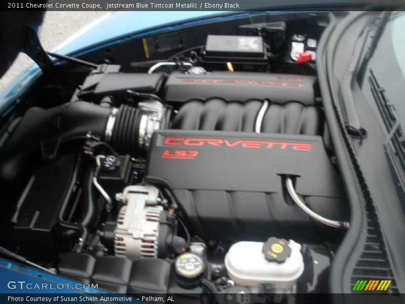 Jetstream Blue Tintcoat Metallic / Ebony Black 2011 Chevrolet Corvette Coupe