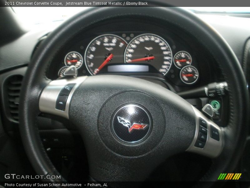 Jetstream Blue Tintcoat Metallic / Ebony Black 2011 Chevrolet Corvette Coupe