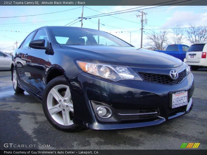 Attitude Black Metallic / Black 2012 Toyota Camry SE
