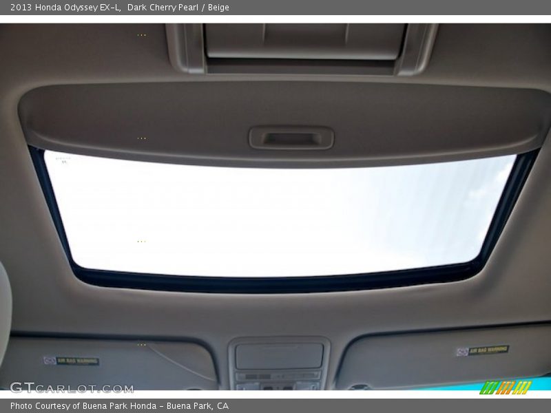 Dark Cherry Pearl / Beige 2013 Honda Odyssey EX-L