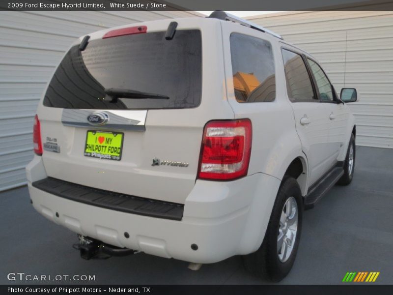 White Suede / Stone 2009 Ford Escape Hybrid Limited