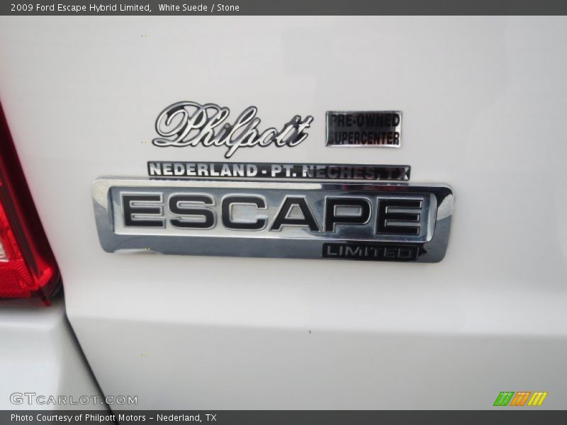 White Suede / Stone 2009 Ford Escape Hybrid Limited