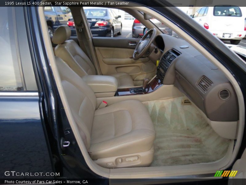 Star Sapphire Pearl Metallic / Tan Leather 1995 Lexus LS 400 Sedan