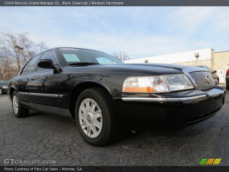 Black Clearcoat / Medium Parchment 2004 Mercury Grand Marquis GS