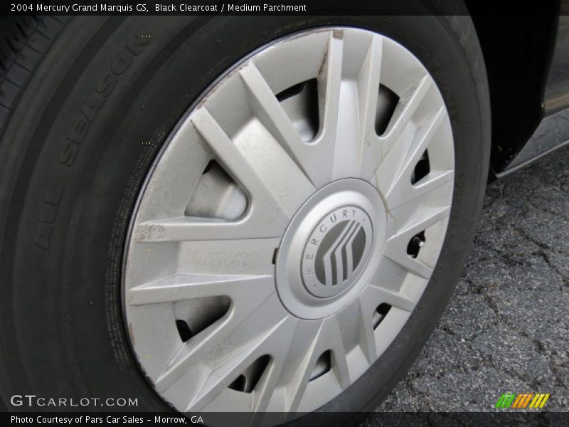 Black Clearcoat / Medium Parchment 2004 Mercury Grand Marquis GS
