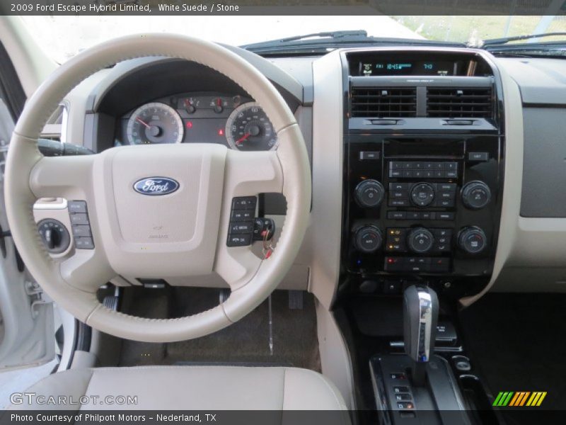 Dashboard of 2009 Escape Hybrid Limited