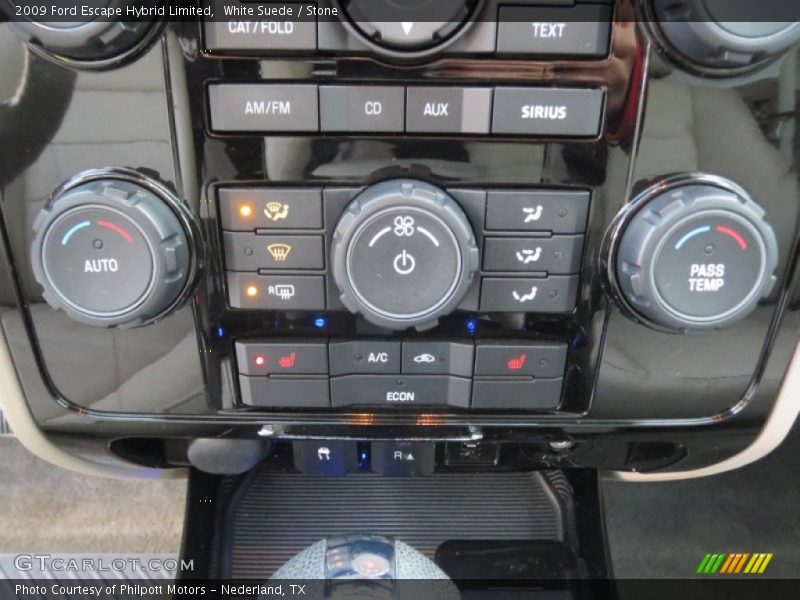 Controls of 2009 Escape Hybrid Limited