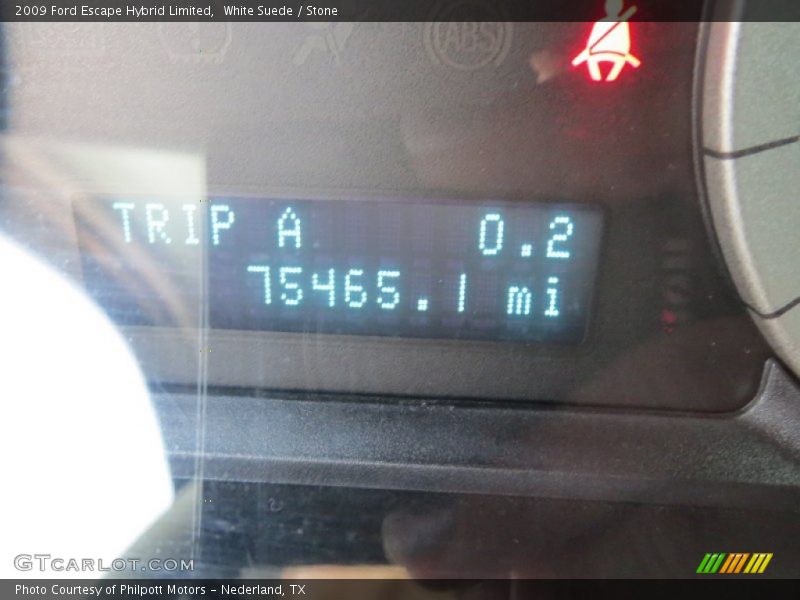 White Suede / Stone 2009 Ford Escape Hybrid Limited