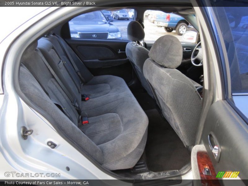 Bright Silver / Black 2005 Hyundai Sonata GLS V6
