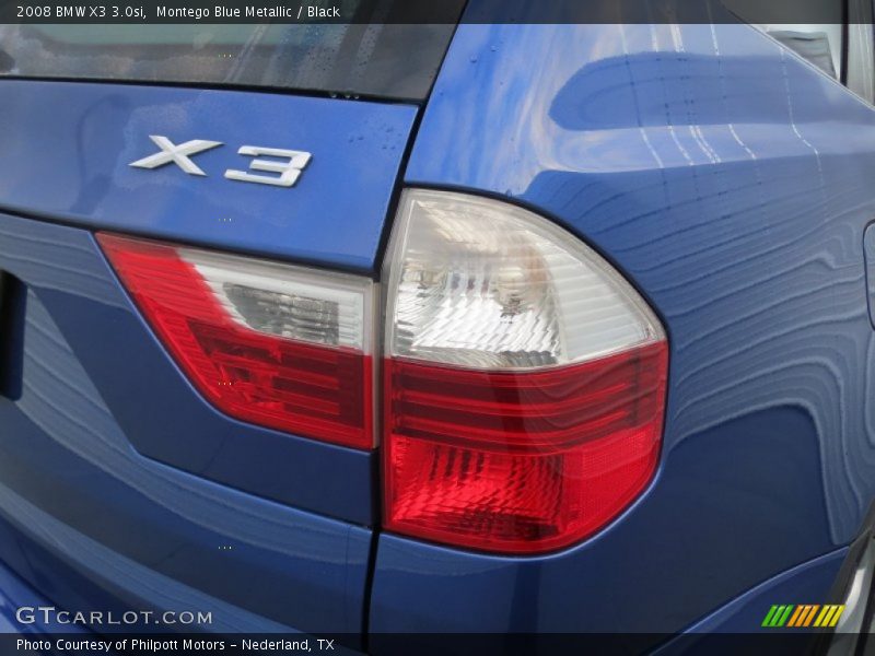 Montego Blue Metallic / Black 2008 BMW X3 3.0si