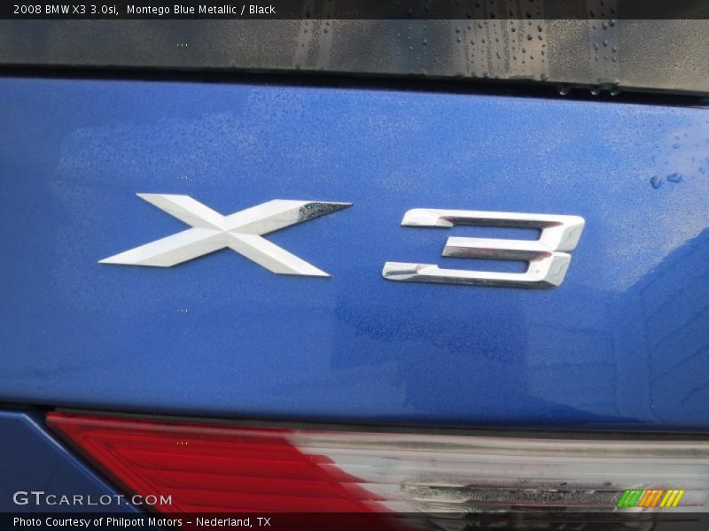 Montego Blue Metallic / Black 2008 BMW X3 3.0si