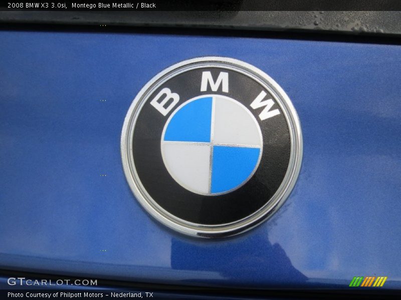Montego Blue Metallic / Black 2008 BMW X3 3.0si