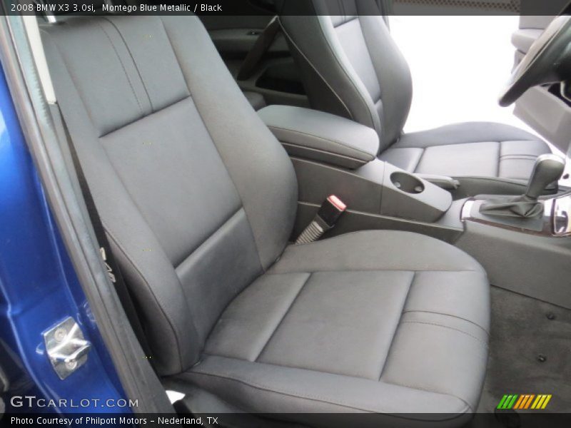 Montego Blue Metallic / Black 2008 BMW X3 3.0si