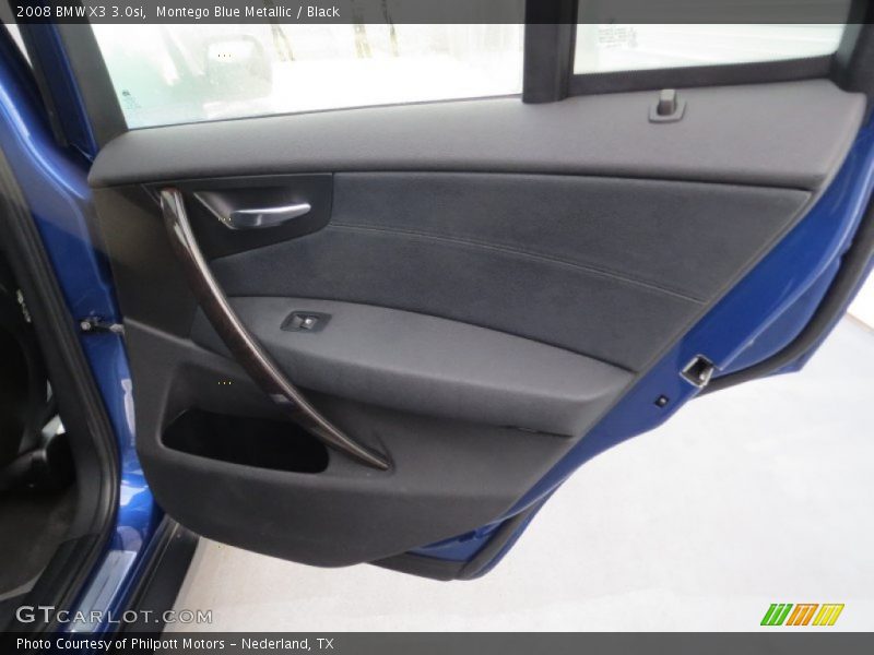 Montego Blue Metallic / Black 2008 BMW X3 3.0si