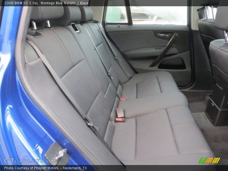 Montego Blue Metallic / Black 2008 BMW X3 3.0si