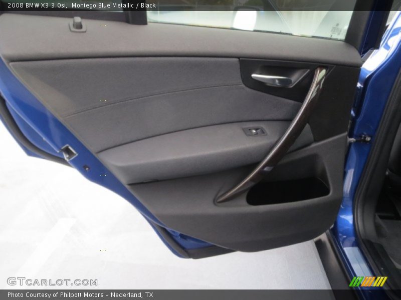 Montego Blue Metallic / Black 2008 BMW X3 3.0si