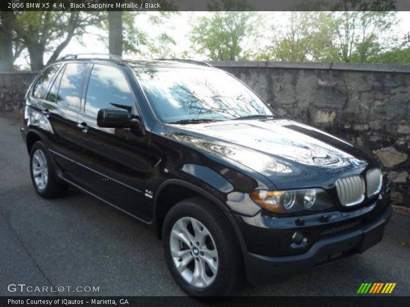 Black Sapphire Metallic / Black 2006 BMW X5 4.4i