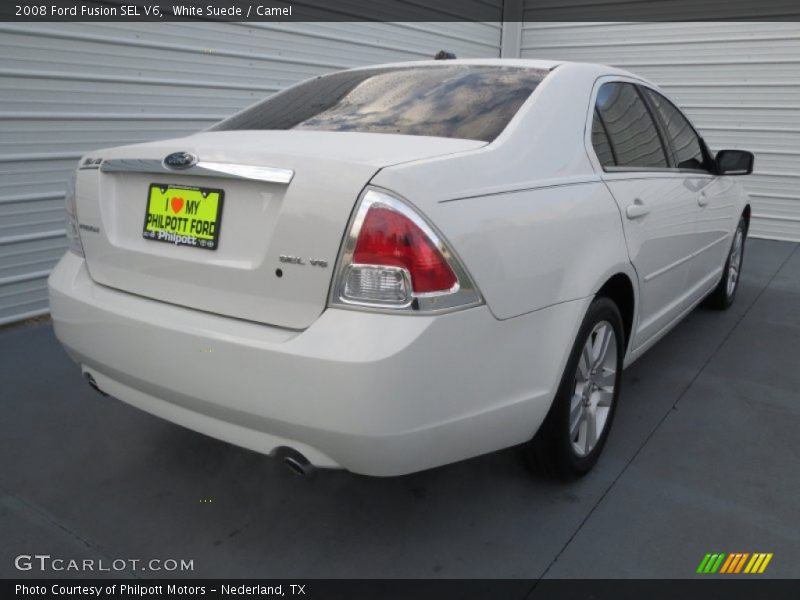 White Suede / Camel 2008 Ford Fusion SEL V6