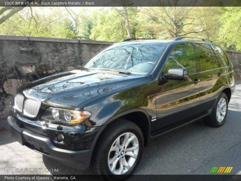 Black Sapphire Metallic / Black 2006 BMW X5 4.4i