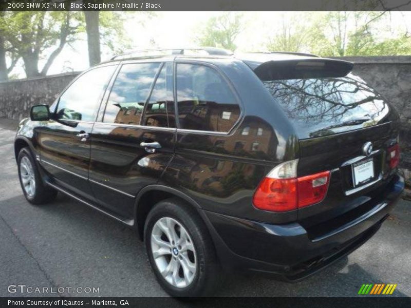 Black Sapphire Metallic / Black 2006 BMW X5 4.4i