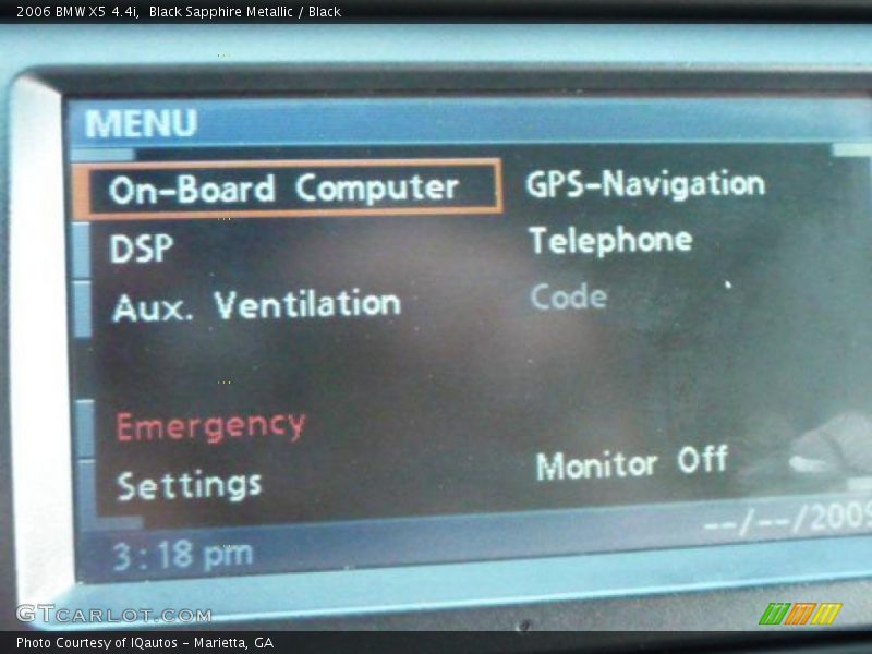 Black Sapphire Metallic / Black 2006 BMW X5 4.4i