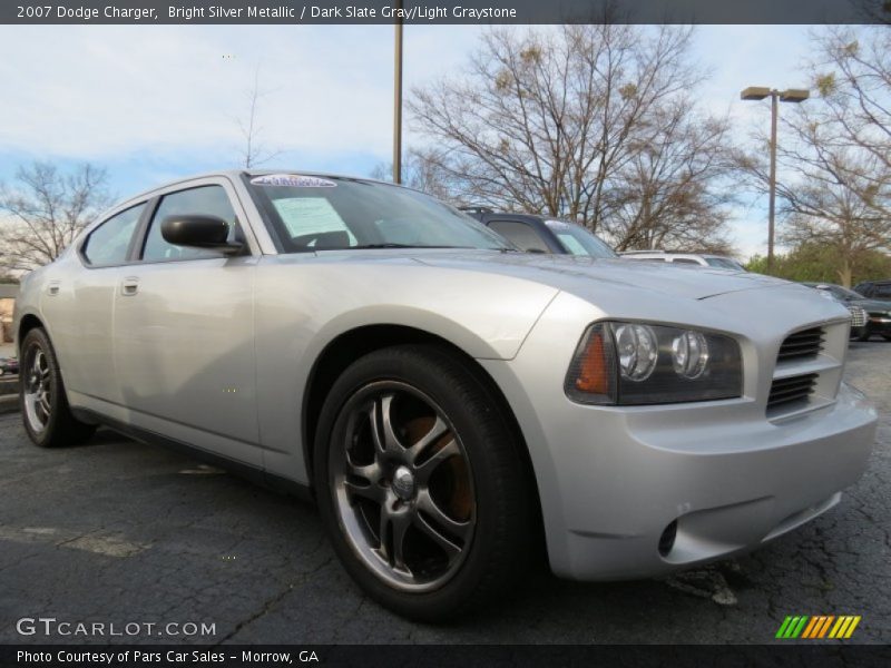 Bright Silver Metallic / Dark Slate Gray/Light Graystone 2007 Dodge Charger