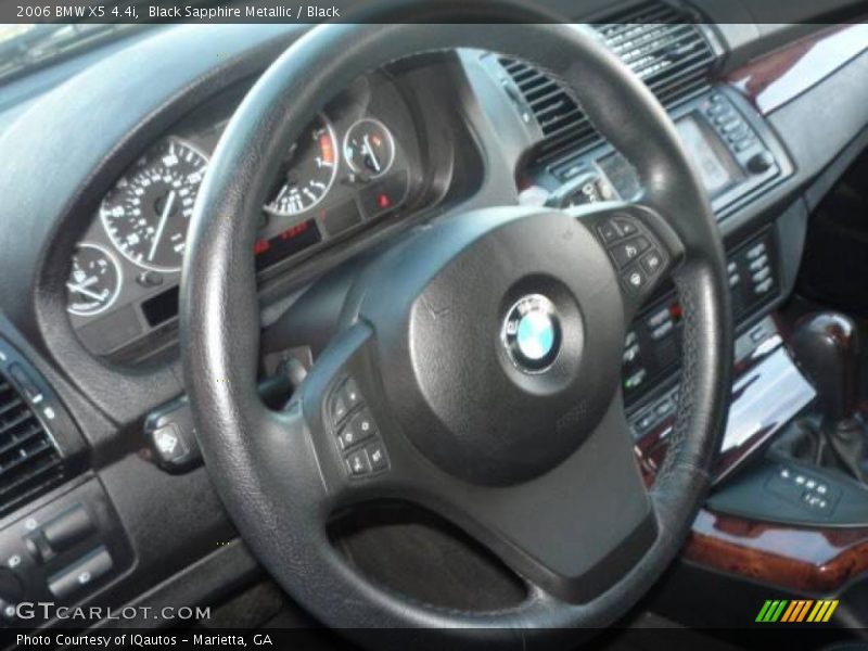 Black Sapphire Metallic / Black 2006 BMW X5 4.4i