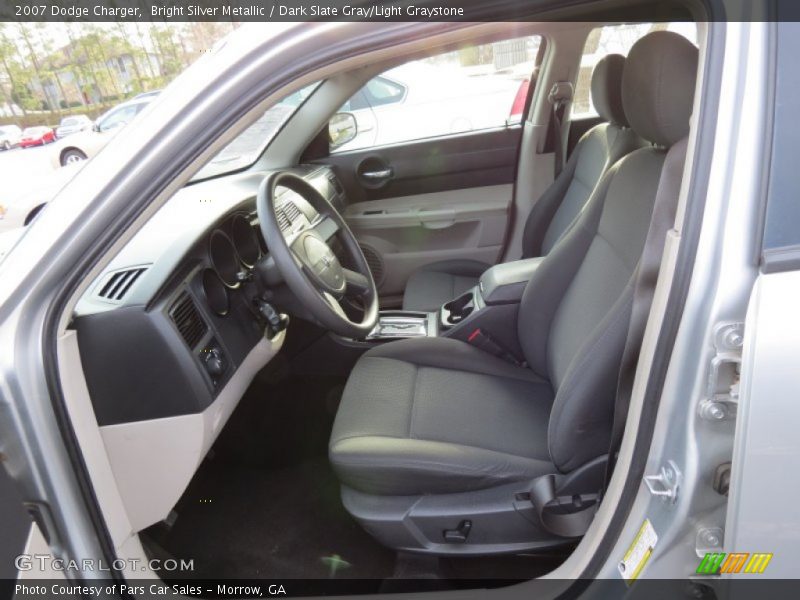 Bright Silver Metallic / Dark Slate Gray/Light Graystone 2007 Dodge Charger